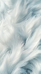 Obraz premium Macro shot of puffin down feathers soft gray and white tones nature delicate texture close-up view wildlife