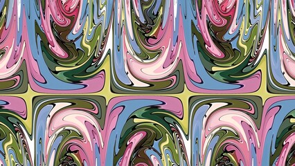 Abstract Swirling Pattern with Vibrant Colors