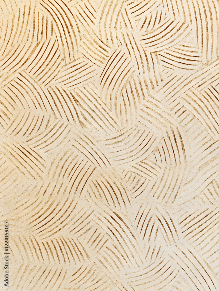 Leinwandbilder neutral beige abstract texture with elegant linear patterns for modern interior design : generative 