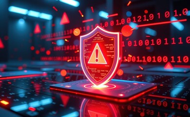 A shield and padlock symbolizing robust protection against computer viruses, ensuring secure and safe digital experiences.