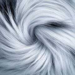 Macro shot of fluffy raccoon dog fur in gray and black hues nature close-up detailed textures