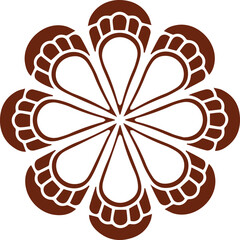 Beautiful flower art and mandala vector design