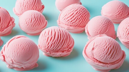 Obraz premium Pink Ice Cream Cones