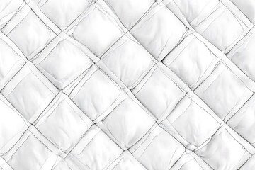 Close-up of a beautiful white knitted fabric with a woven pattern.
