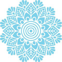 Beautiful flower art and mandala vector design