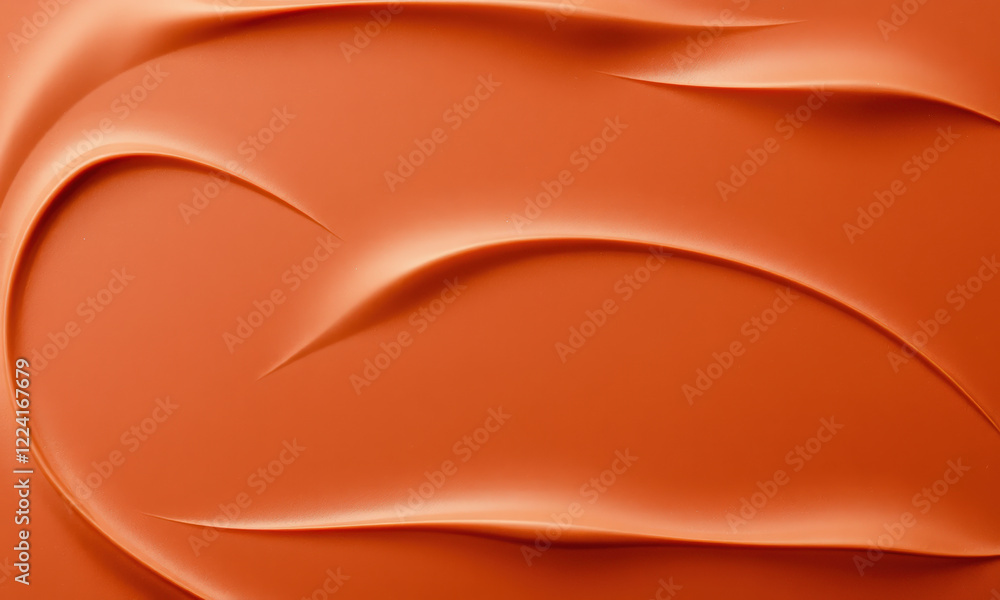 Poster smooth chocolate surface with flowing curves and rich texture, evoking warmth and indulgence. perfec