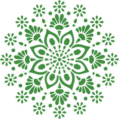 Beautiful flower art and mandala vector design
