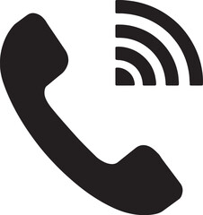 Ringing phone simple icon. phone ringing. Phone sign Vector design