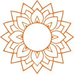 Beautiful flower art and mandala vector design