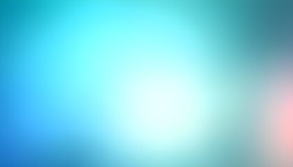 Fototapeta premium A mesmerizing blured gradient background with glowing shades of teal, cyan, and soft blue, radiating a smooth and futuristic glow
