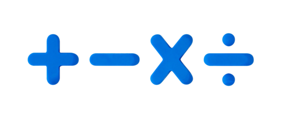A three-dimensional four-dimensional arithmetic colored clay set.