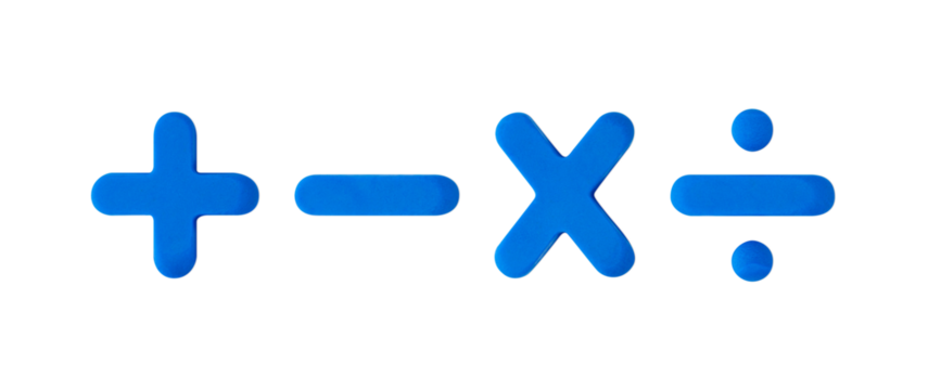 A three-dimensional four-dimensional arithmetic colored clay set.