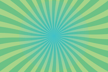 Vibrant Green and Teal Radial Stripes Background Design