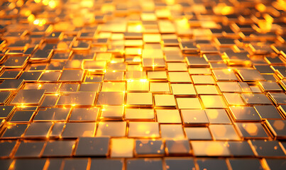 Obraz premium Gold or gold color for use in designs or illustrations in advertising or wallpaper.