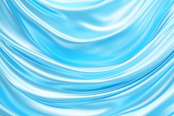 Fototapeta premium Shimmering Light Blue Satin Fabric with Soft Waves and Texture