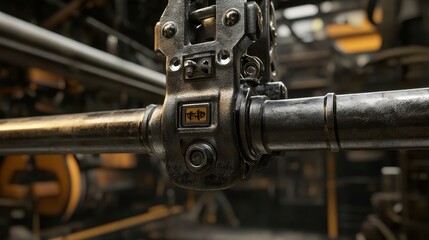 Detailed Industrial Machinery Close-Up
