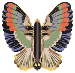 Obraz premium PNG Wings art illustration pattern.