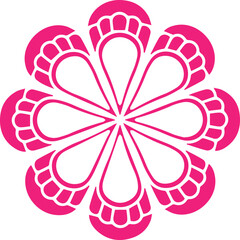 Beautiful flower art and mandala vector design