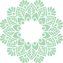 Beautiful flower art and mandala vector design