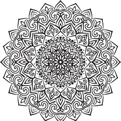 Beautiful flower art and mandala vector design