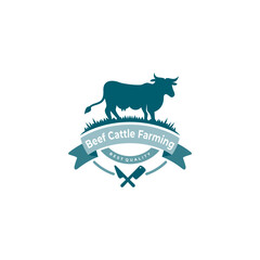 cattle farm icon, best quality cow icon, angus logos