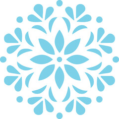 Beautiful flower art and mandala vector design