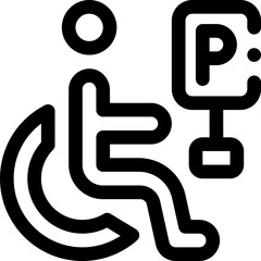 -_accessible, parking, disabled, spot, vehicle, icon, symbol, universal