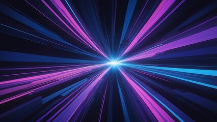 Obraz premium digital artwork featuring a dynamic, abstract design with a burst of vibrant colors emanating from a central point, creating a sense of motion and depth