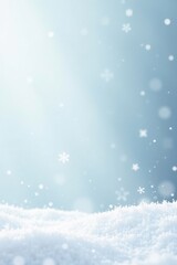 Naklejka premium Softly falling snowflakes on a pure white background, white, serene, frosty