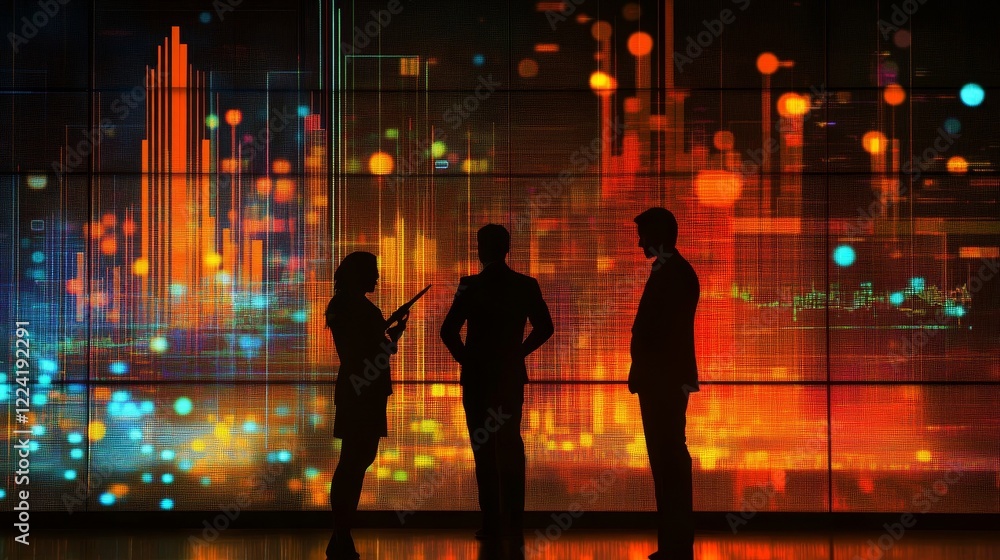 Poster exploring business growth strategies through innovative data visualization techniques