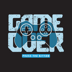 Gamer Illustration typography for t shirt, poster, logo, sticker, or apparel merchandise