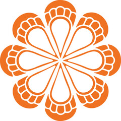 Beautiful flower art and mandala vector design