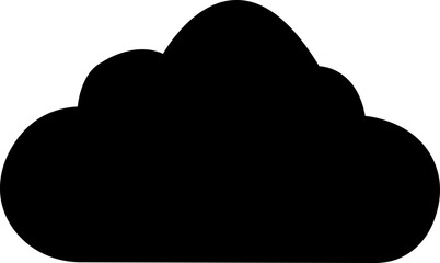 Black Cloud icon in trendy flat style. Cloud web icon. Cloud symbol for your web site design, logo, app, UI. Cloud shapes design . Data technology icon.