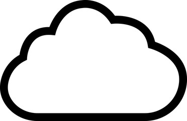line Cloud icon in trendy flat style. Cloud web icon. Cloud symbol for your web site design, logo, app, UI. Cloud shapes design . Data technology icon.