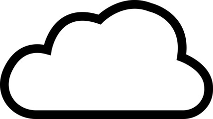 line Cloud icon in trendy flat style. Cloud web icon. Cloud symbol for your web site design, logo, app, UI. Cloud shapes design . Data technology icon.