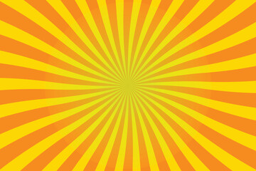 Vibrant Sunburst Pattern in Warm Yellow and Orange
