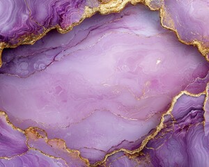 Abstract purple and gold marble texture background