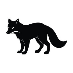 Vector illustration of a fox