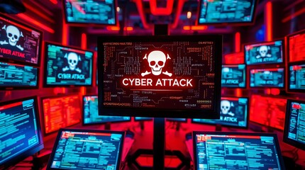 Cyber Attack Prevention & Security: Protect Your Data from Hackers, data breach, malware, ransomware, phishing, DDoS attack, online security, information security, cybercrime, cybersecurity awareness.