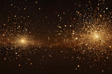 brown sparkle bright glitter background overlay Generative AI
