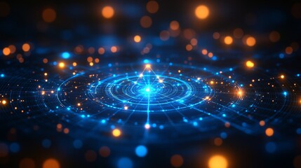 Obraz premium Blue energy field