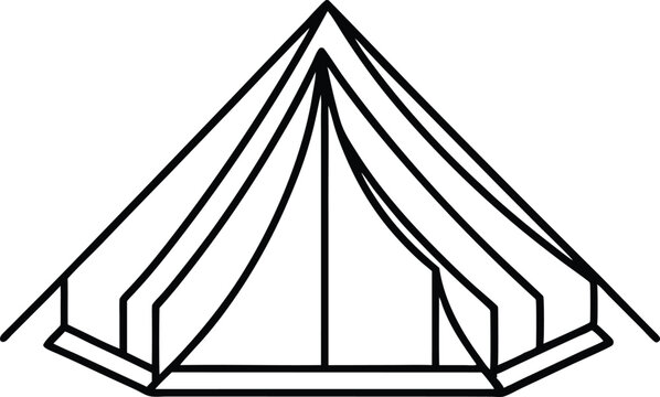 recommend clip art: Camping tent outline vector, Camping tent line art drawing