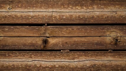 Fototapeta premium abstract background showcasing a wooden surface with a rustic style consists of horizontal planks of wood, each displaying a unique grain pattern and varying shades of brown ranging from light to dark
