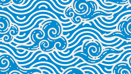 Celestial Drift A Harmonious and Dreamlike Abstract Background Illustrating the Gentle Motion of Wind, Clouds, Ocean Waves, and the Infinite Flow of Air and Water