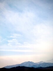 겨울 하늘과 설악산