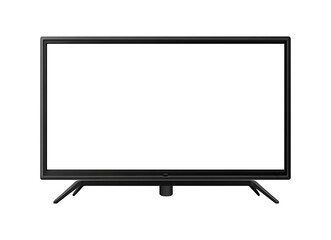 Modern flat screen TV isolated on white background