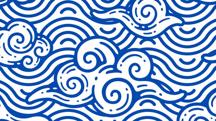 Celestial Drift A Harmonious and Dreamlike Abstract Background Illustrating the Gentle Motion of Wind, Clouds, Ocean Waves, and the Infinite Flow of Air and Water