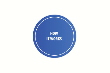 Printbutton web template,how it works, Speech bubble, banner label

