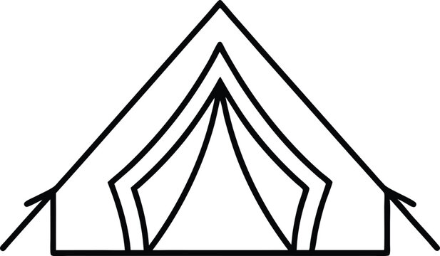 recommend clip art: Camping tent outline vector, Camping tent line art drawing