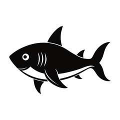 fish isolated on white vector illustration